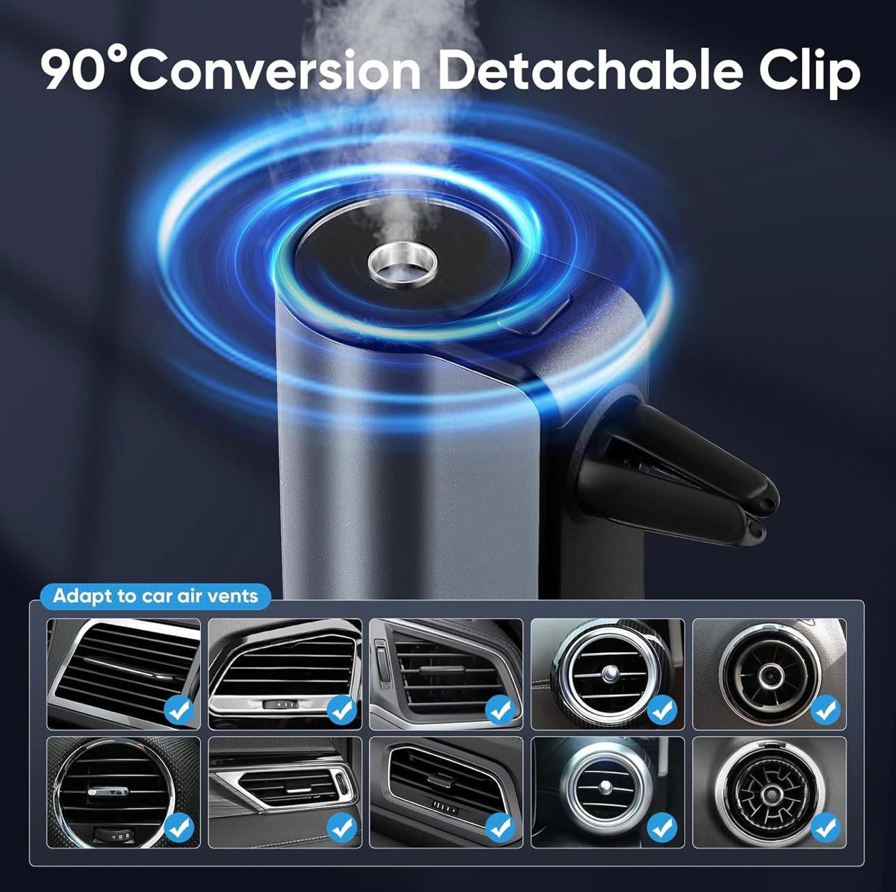 Smart Rechargeable Car Essential Oil Diffuser